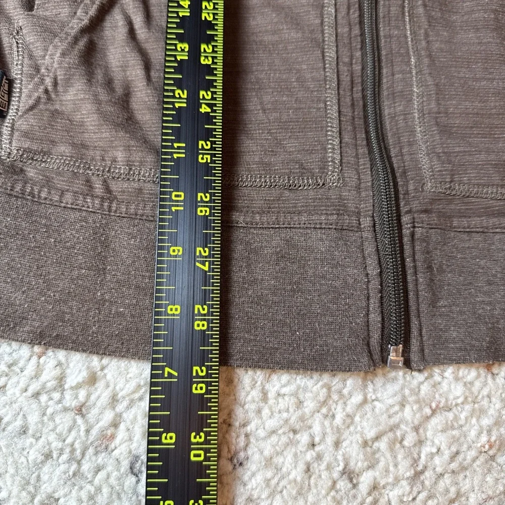 Rusty Brown Zip Sweatshirt Hoodie Men's Medium Without‎ Ear Buds